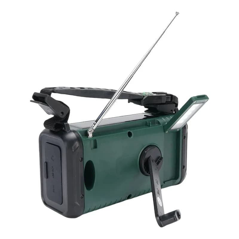 20000mAh Battery Solar Powered AM FM Wide Band Radio with LED Flashlight Reading Lamp SOS
