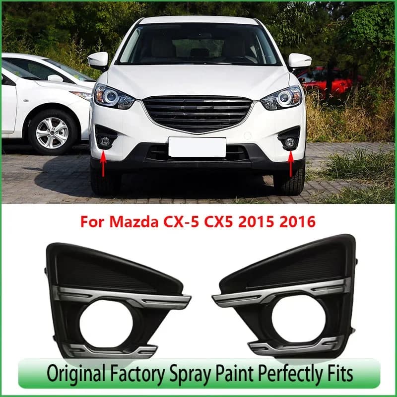 Para Mazda CX-5 CX5 2013 2014 2015 2016 parachoques delantero de coche lámpara antiniebla cubierta de luz marco antiniebla lámpa