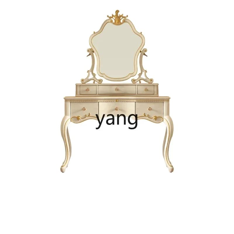 LTT French pastoral retro dresser bedroom makeup table European princess dressing table