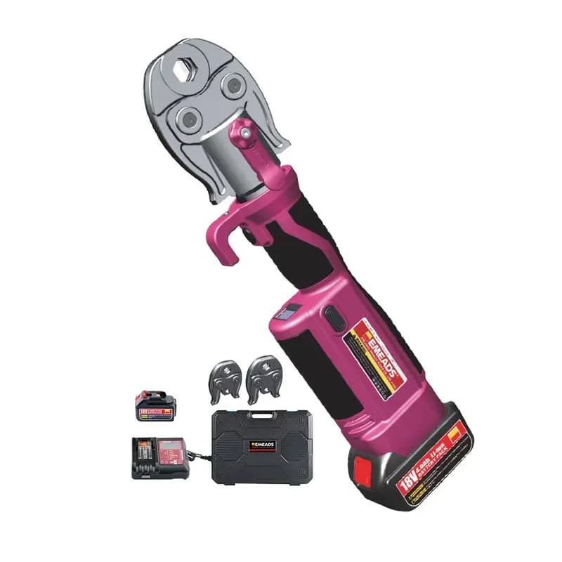 EMEADS PZ-1930 GES-1525 Pro Battery Powered Hydraulic Pex Crimping Tool Copper Fitting Pipe Press Tool