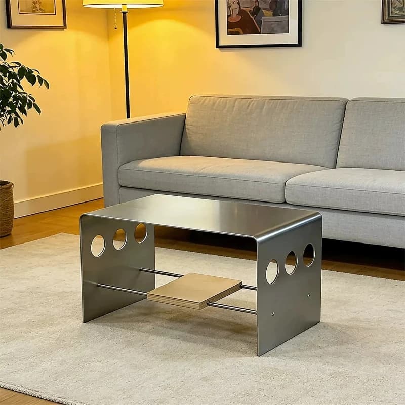 Storage Design Coffee Tables Simple Metal Small Rectangular Coffee Tables Premium Unique Mesas De Centro Para Sala Furnitures