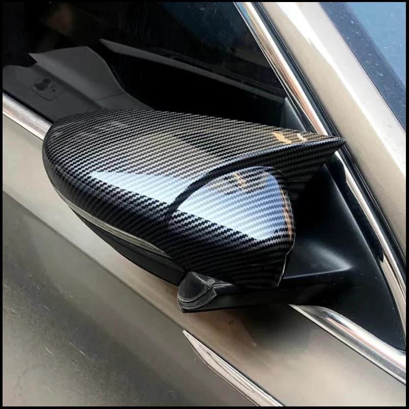 Car Styling For Volkswagen VW Jetta MK6 Euro 2012-2017 Rearview Mirror Cover Sticker Trim With Horn Decorative Accessories