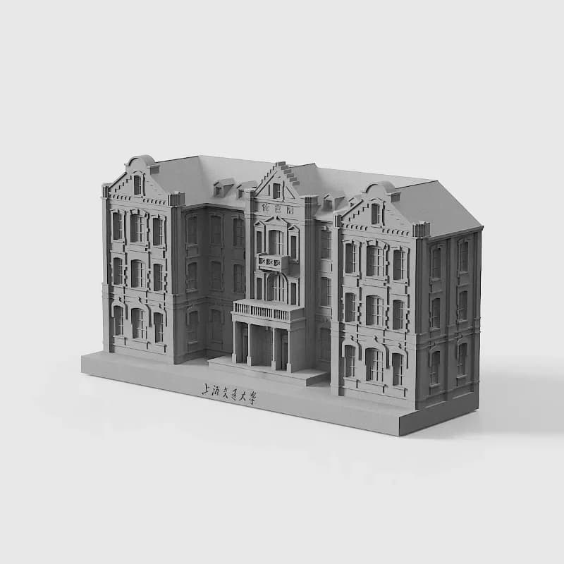 School anniversary souvenir study office concrete building ornament