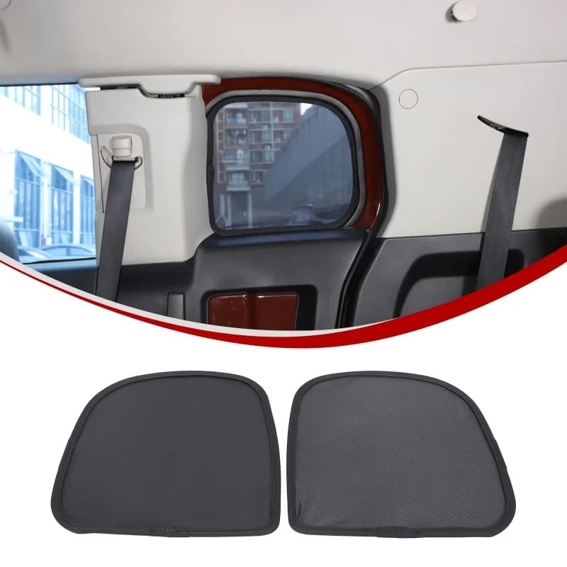 Rear Side Window Mesh Screens  for Toyota FJ Cruiser  2007-2021  Memory Wire  Car  Accessories