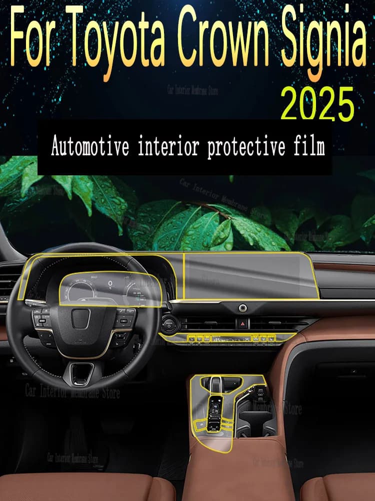 For Toyota Crown Signia (2025) Car Interior Center Console Transparent TPU Protective Film Anti-scratch Repair Film