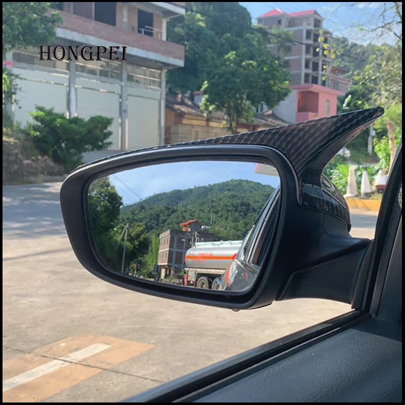 For KIA Cerato K3 Forte 2014-2017 Door Side Wing Rearview Mirror Cover Sticker Trim With Horn Car Styling Auto Accessories