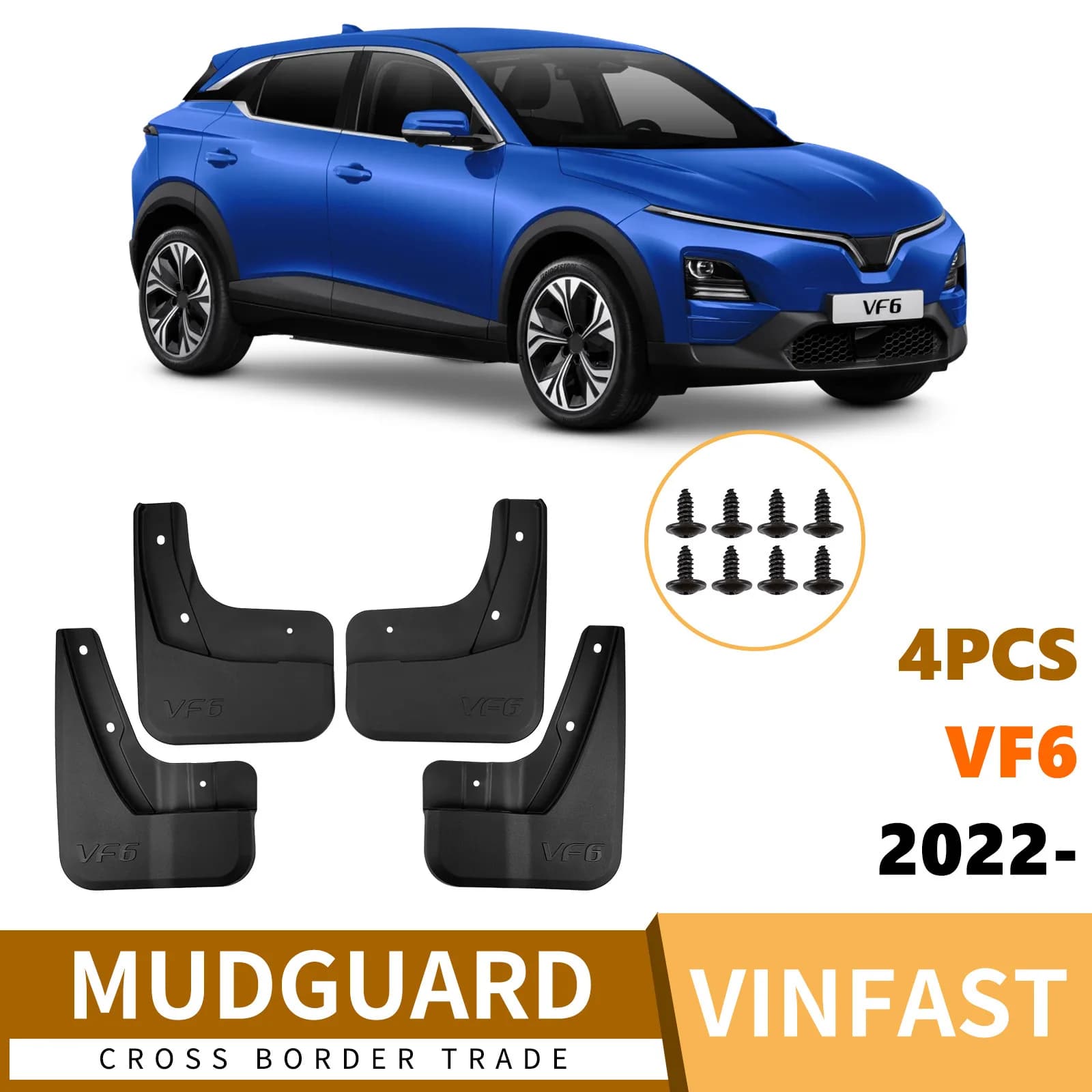 For VinFast VF 6 2022-2025 car fender tiles 4runner accessories car accessories mud flaps fender flares