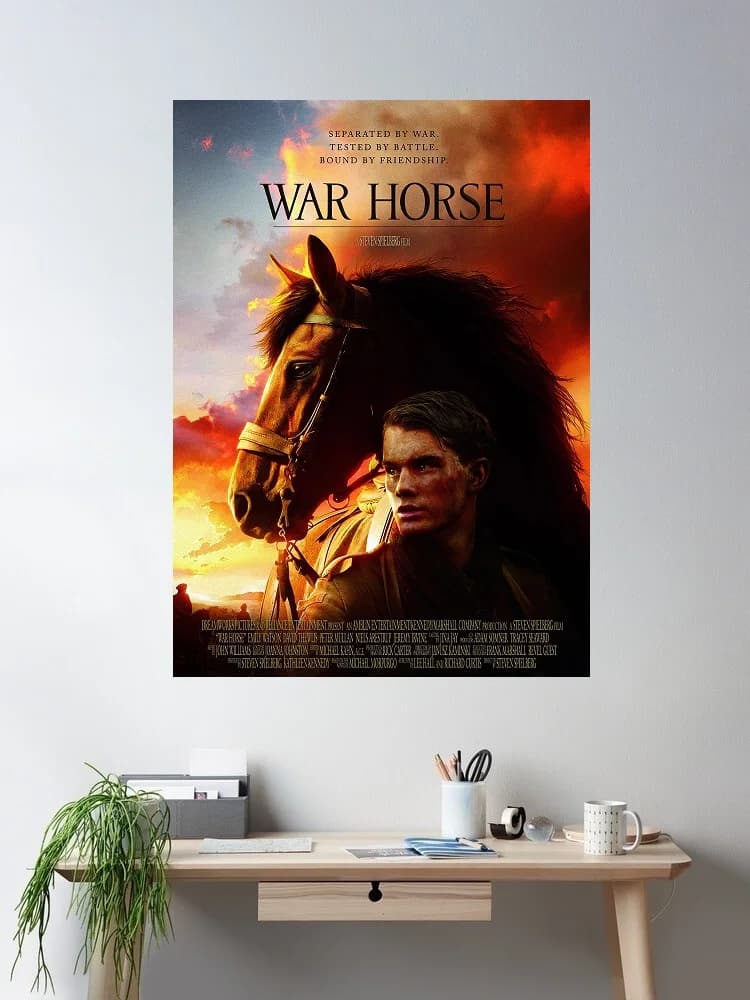 War Horse Movie, Art Print Silk Poster Home Wall Decor