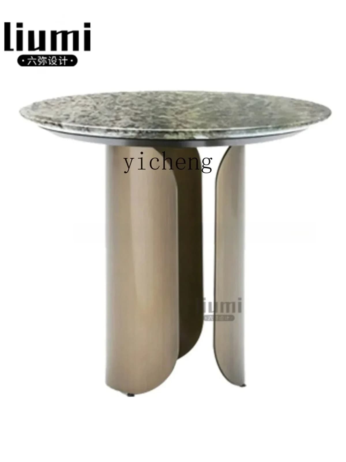 CJ-29  Light Luxury Coffee Table Combination Natural Marble To Negotiate The Entrance Side Table