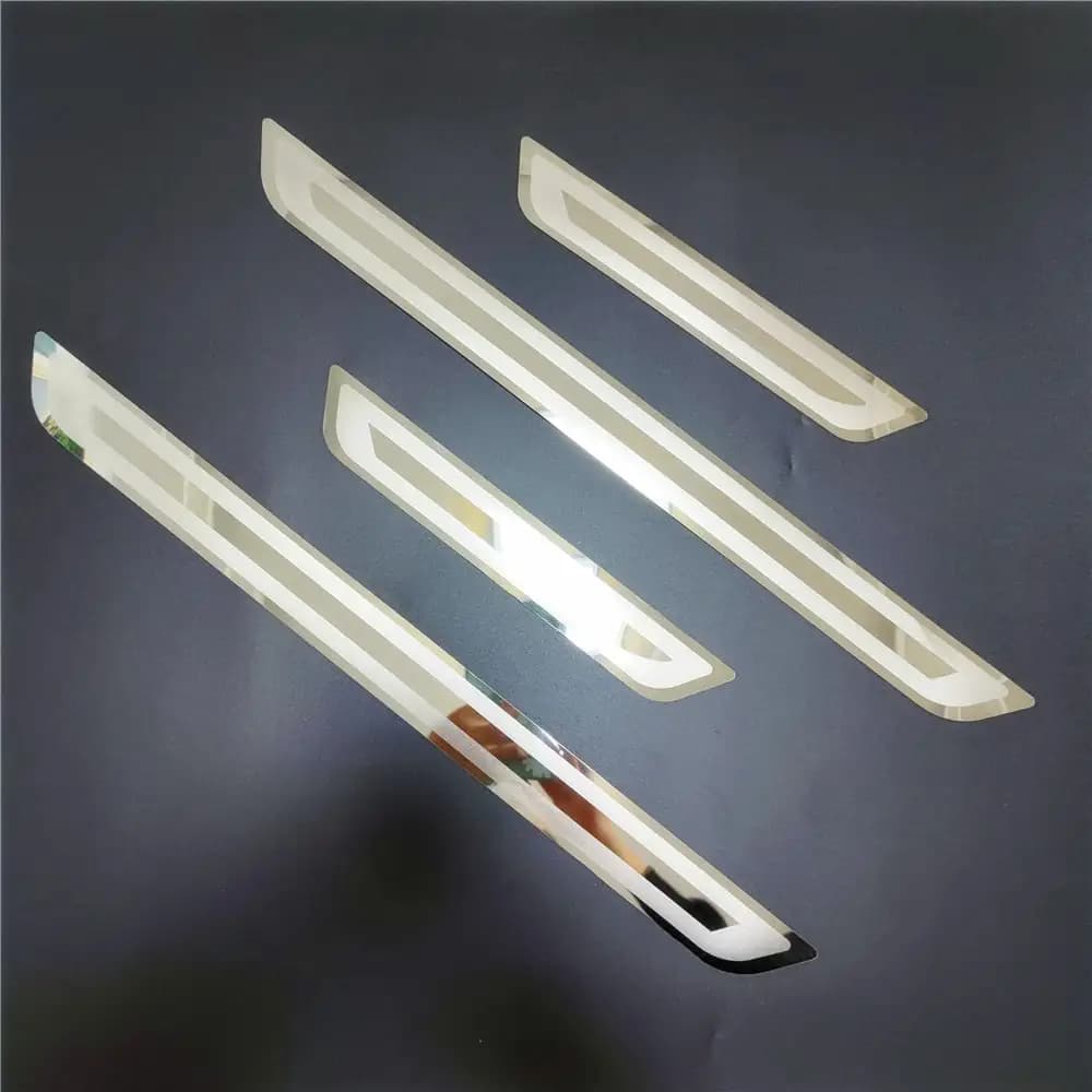 Auto Door Sill Scuff Plate Guards Trim Stainless Welcome Kick Pedal Protector For KIA SONET 2020 2021 2022 2023 2024 Accessories