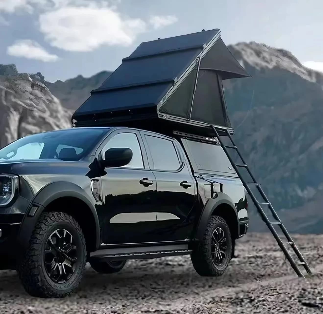 Factory Directly Supply Aluminium Hard Shell Car Roof Top Tent with Luggage Racks for Sale Waterproof