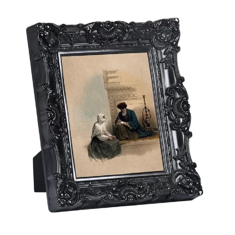 Plastic Stand Photo Frame, European Retro Photo Frame, Wedding Wall Mounted Wedding Photo Mounting Frame, Decorative Photo Frame