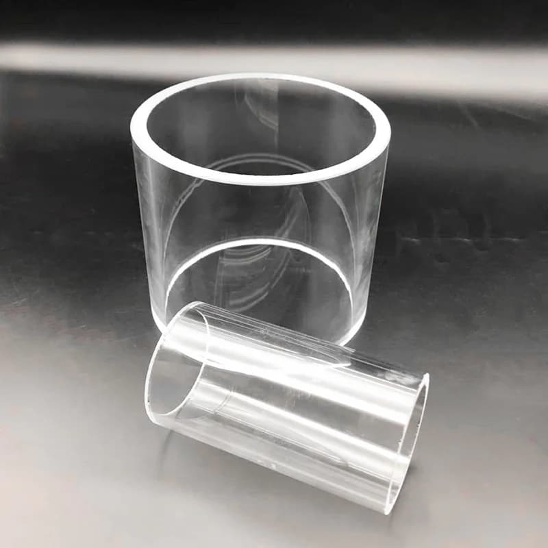 High Borosilicate Glass Tube, O.D. 40mm to 80m, Thk. 5mm, L. 100mm, High Temperature Resistant Glass Pipe