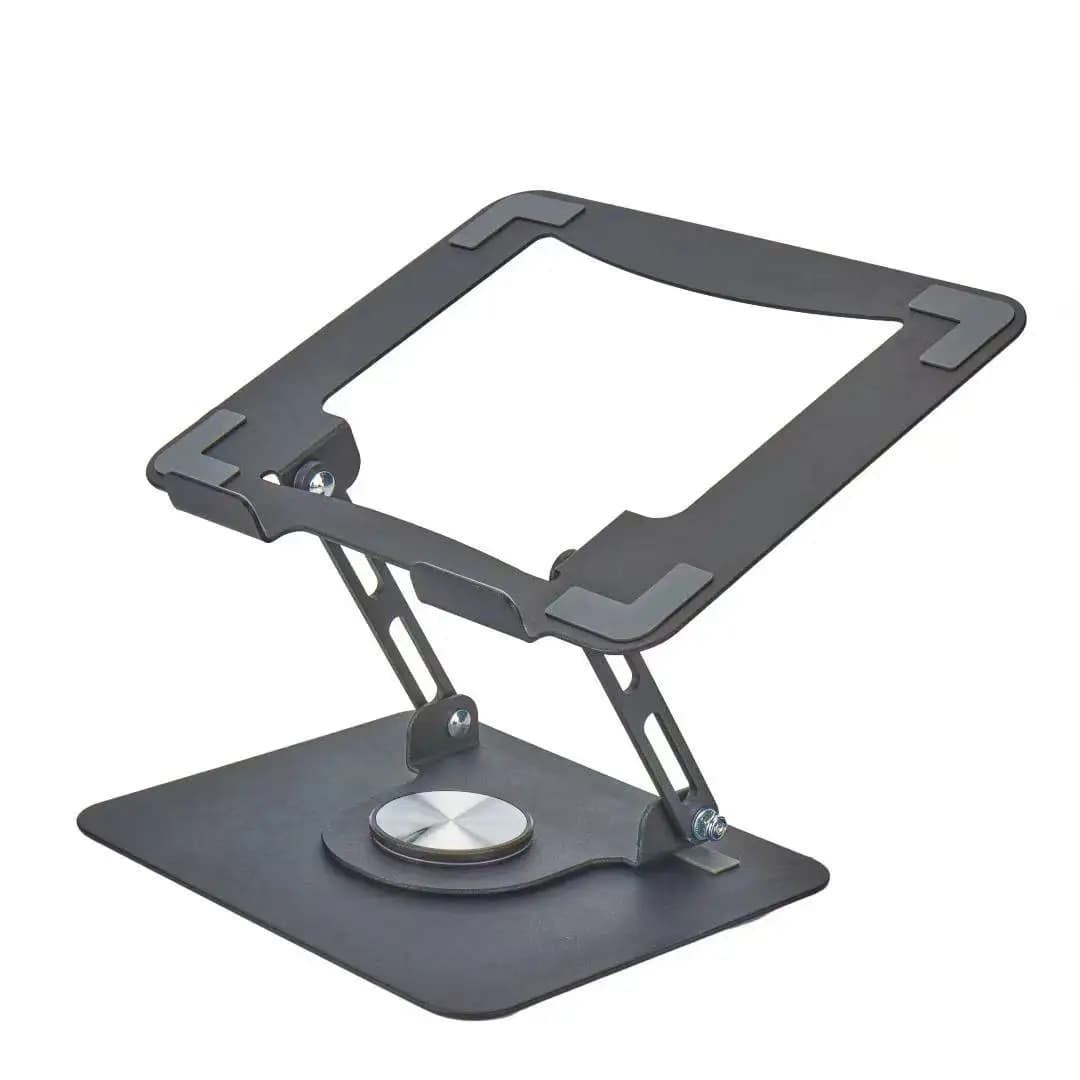 360 Rotating Foldable Portable Laptop Stand Adjustable Height Swivel Laptop Steel Riser Rotatable Stable Foldable Laptop Stand