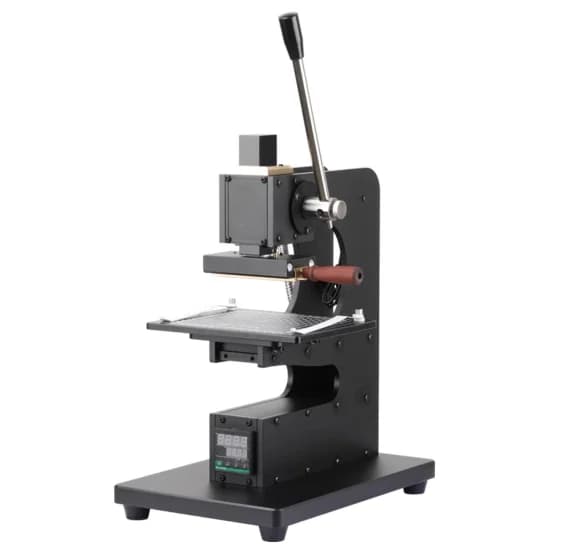Manual Embossing Machine DIY Hot Stamping Press for Leather PU Paper