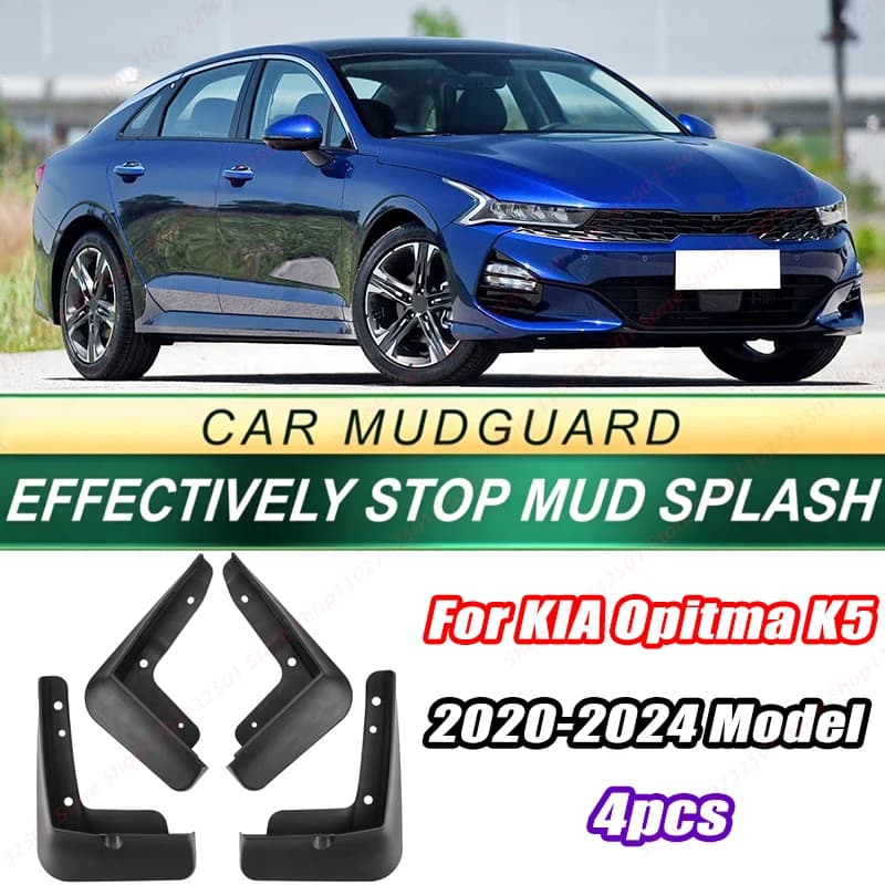 For KIA Opitma K5 2020-2024 Model 4PCS Front Rear Mud Flaps Splash Guards Fender Mudguards Auto Accessories