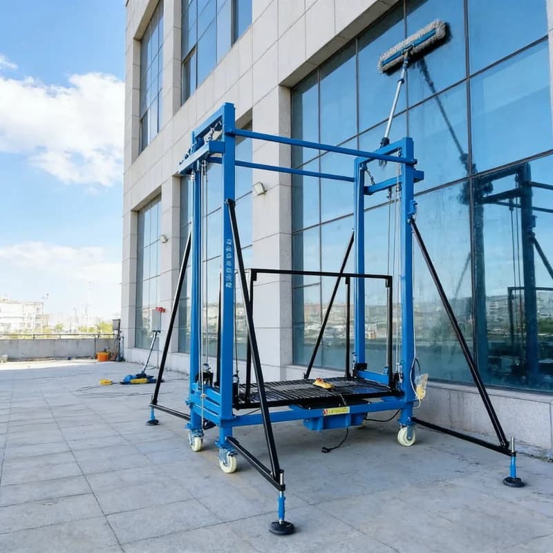 Foldable Small Electric Scaffolding Lift High-altitude Maintenance Work Platform Collapsible Small Electric Scaffolding Hoist