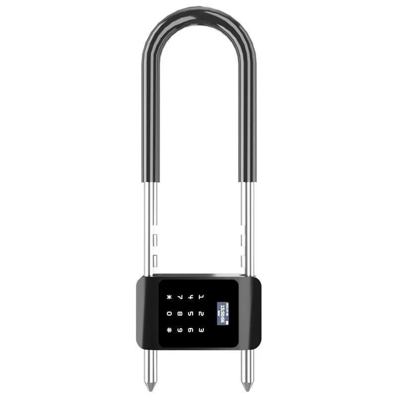 Glass door fingerprint u-lock office business outdoor smart password electronic lock U-lock
