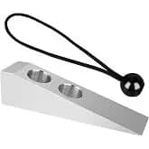 YGTITAN Aluminum Firefighter Door Wedge with Lanyard, Heavy Duty Fire Door Stop, Security Tool, 2 Sizes