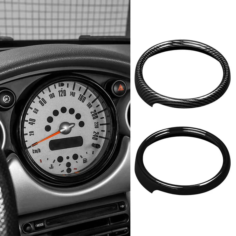 Car Speedometer Trim Bezel Ring Dashboard Gauge Dash Dial Decorative Cover for Mini Cooper R50 R52 R53 Car Styling Accessories