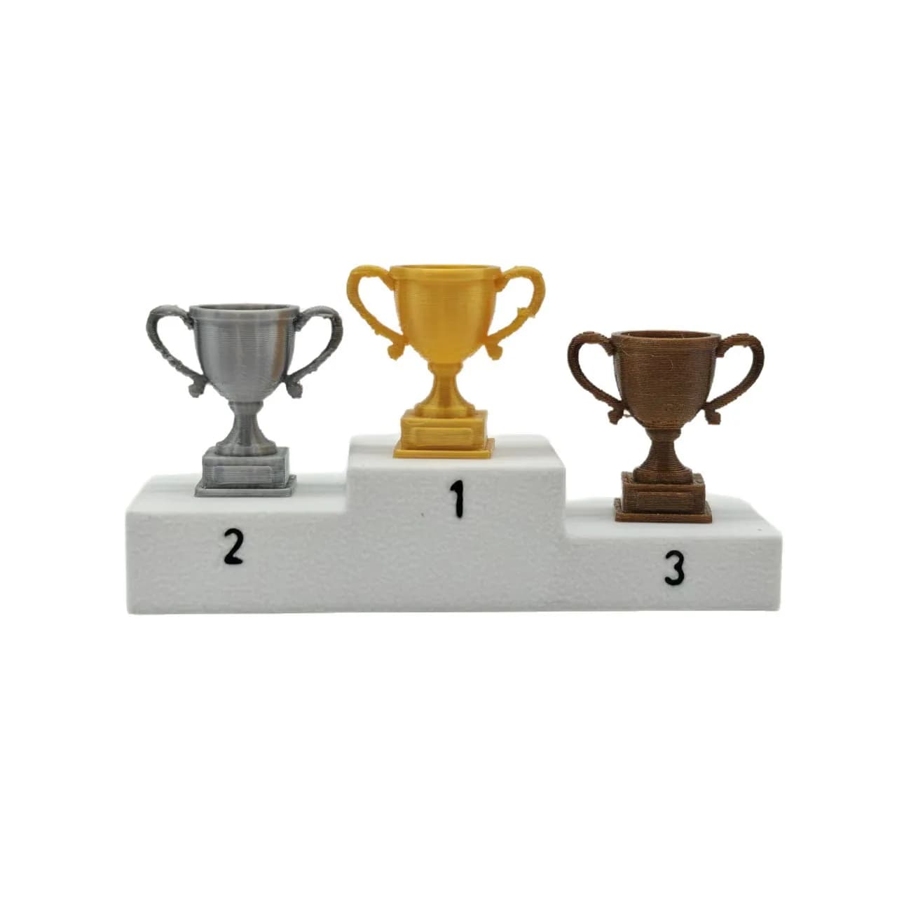 1set Mini 1:12 Podium Trophy Set Champion Award Cup Display Stand Sand Table Scene Miniature Desktop Decor Doll Accessories