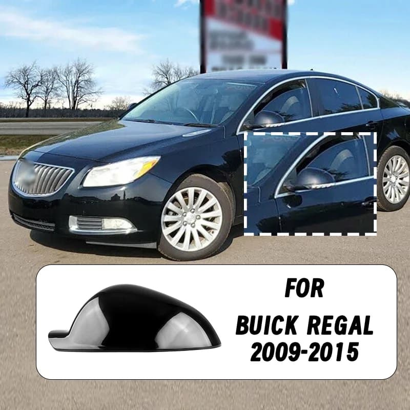 Gloss Black Replacement Side Rearview Mirror Cover Housing For Buick Regal 2009-2015 Car Exterior Styling Accessories