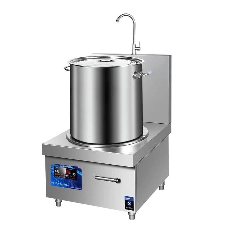 Commercial induction cooker Ming file short soup stove 15KW beef and sheep braised cooking stove Boiling water soup stove
