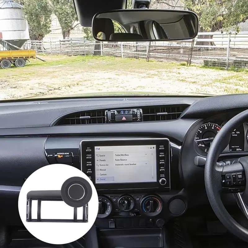 [Ready Stock] For Toyota Hilux 2015-2023 Automobile Accessories New Magnetic Phone Holder