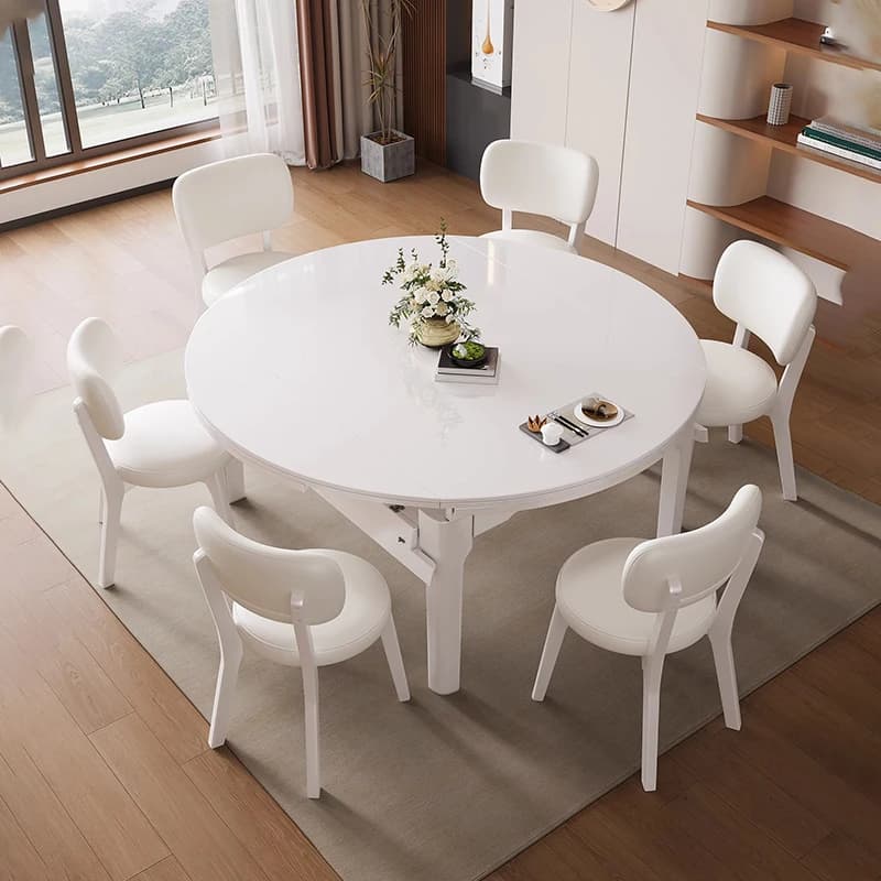 Italian Minimalist Dining Table Space Saving Vintage Premium Aesthetic Dining Tables Design Simple Tisch Living Room Furniture