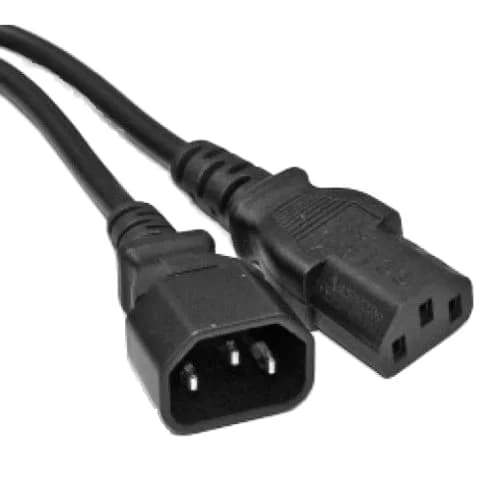 5pcs Power Extension Cord IEC C13 C14  AC Extension Electrical IEC Power Cable