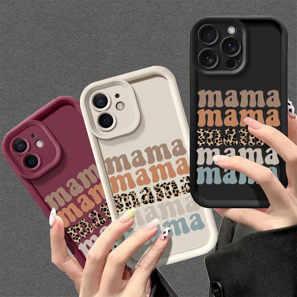 MAMA vivid soft shell is suitable for iPhone 16 Pro Max 16 11 15 14 13 12 Pro Max fashion items for teenagers and girls.