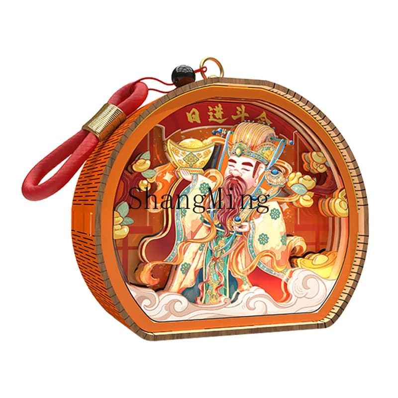 DSA creative road God of Wealth three-dimensional night light touch luminous home ornaments merchandise travel gifts