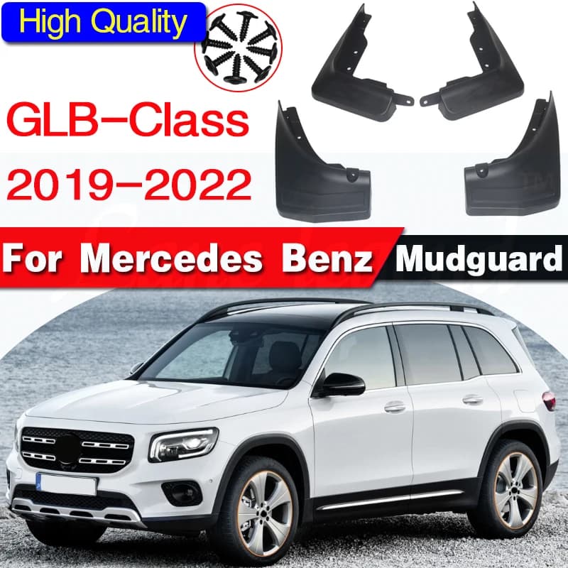 Mudguard For Mercedes Benz GLB class 2019-2022 Front Rear Mudflaps Mudguards Accessories Auto Styline Splash Guard Fender 2020