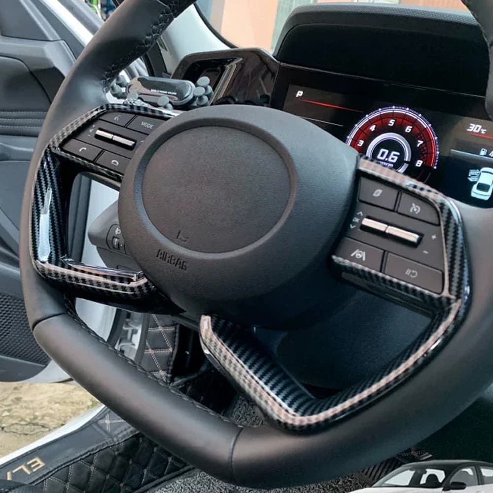 For Hyundai Elantra Car Steering Wheel Decorative Strip Accssories Interior Stickers Auto Styling Trim 2021 2022 2023 2024 2025