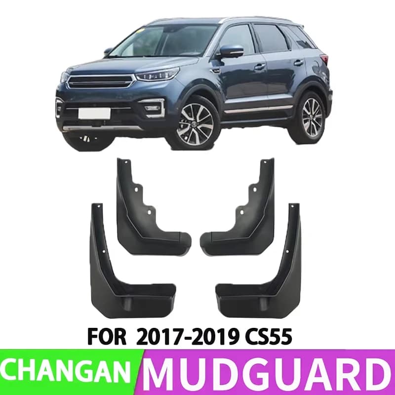 It Is Suitable for 2017-2019 Changan CS55 Car Front and Rear Wheel Special Fender Splash Protection Device