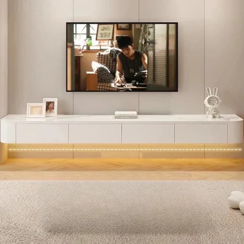 Floating Wall Mounted Tv Cabinet Wood Living Room Modern Home Cabinet Stand Storage Meuble Tv Suspendu Mural House Furniture