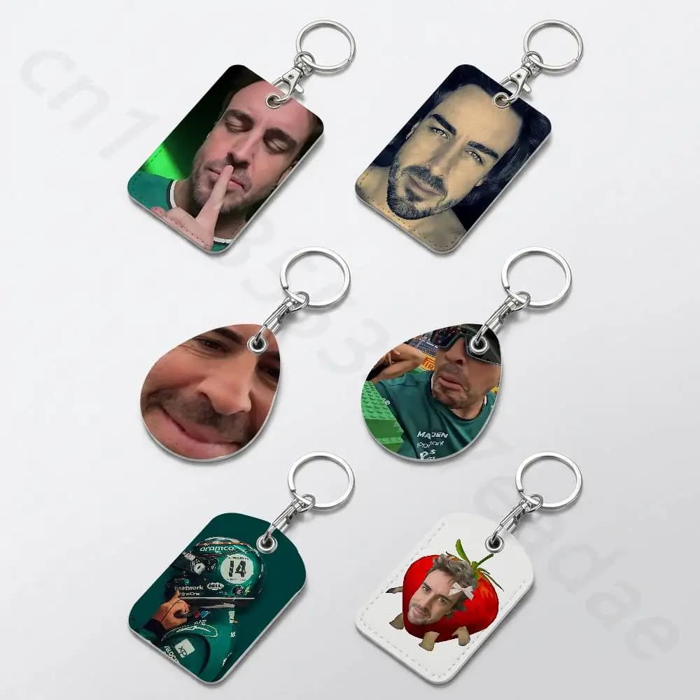 F-Fernando A-Alonso Keychain Card Holder, Badge Credit Card Holder, Student ID Card Holder