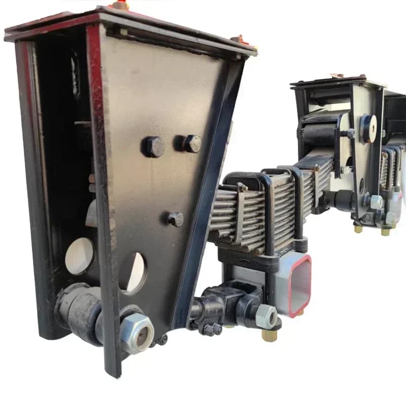 Semi trailer suspension, trailer series suspension