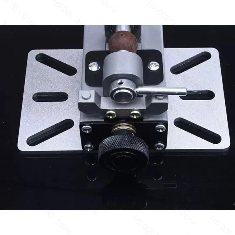 Drilling Stand Base for Bead Polishing Machine, Wood Bead Holder for Jewelry Drill Press Stand