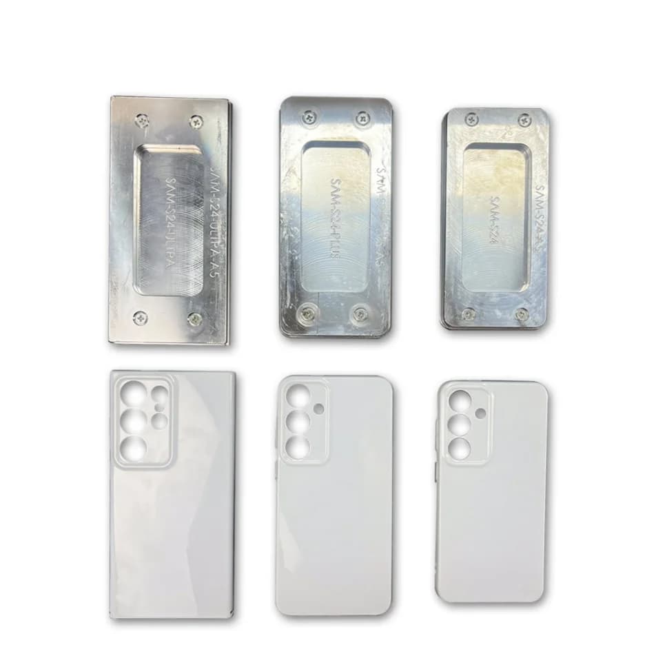 3 Pcs Sublimation Phone Case Metal Fixture for iPhone Full Series Heat Transfer Printing Mold Tool Kit