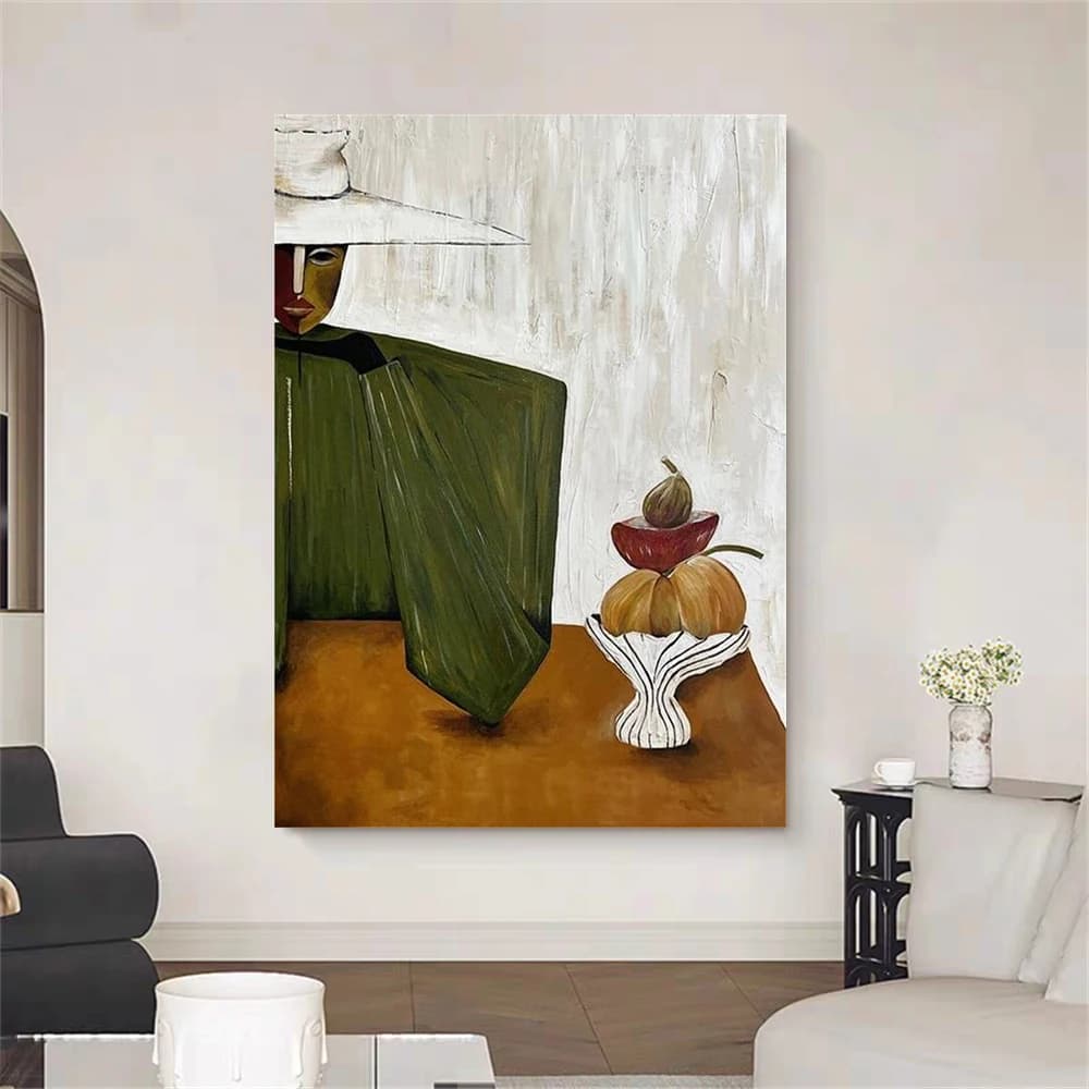 Fashion Green Gold Wall Art Picture 100% Handmade Abstract Oil Painting On Canvas Top Mural For Home And Living Room Decor Image