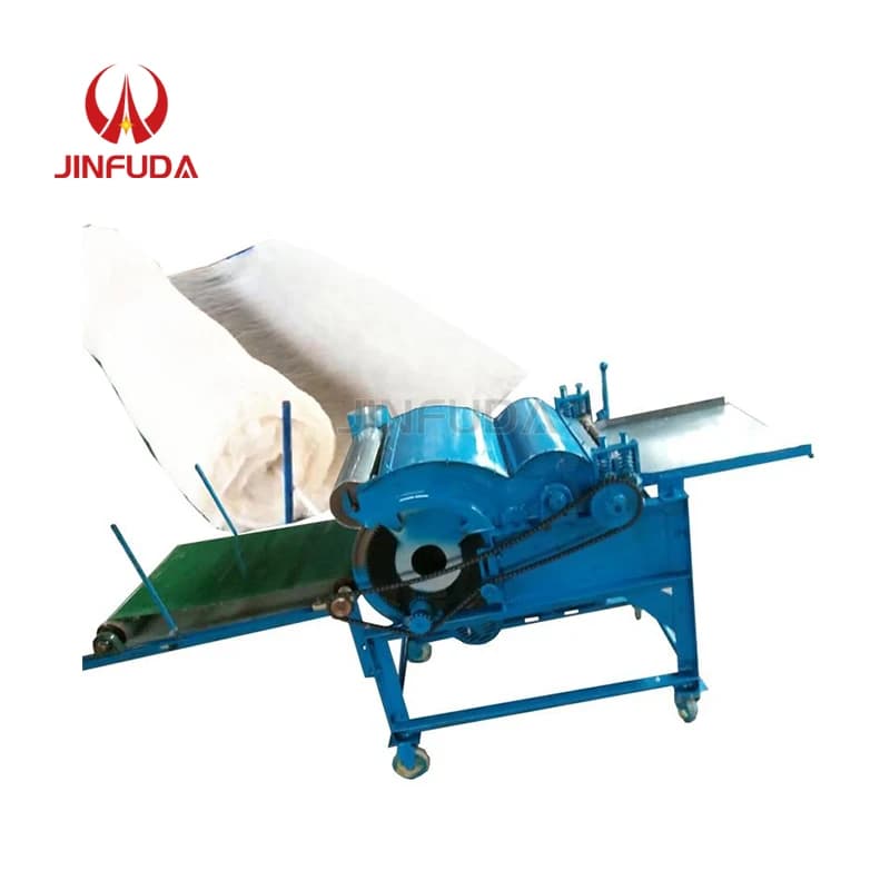 Cotton Yarn Fiber Opening Pillow Stuffing Filling Machine Wool Carding Waste Cotton Fiber Opener Recycling Machine