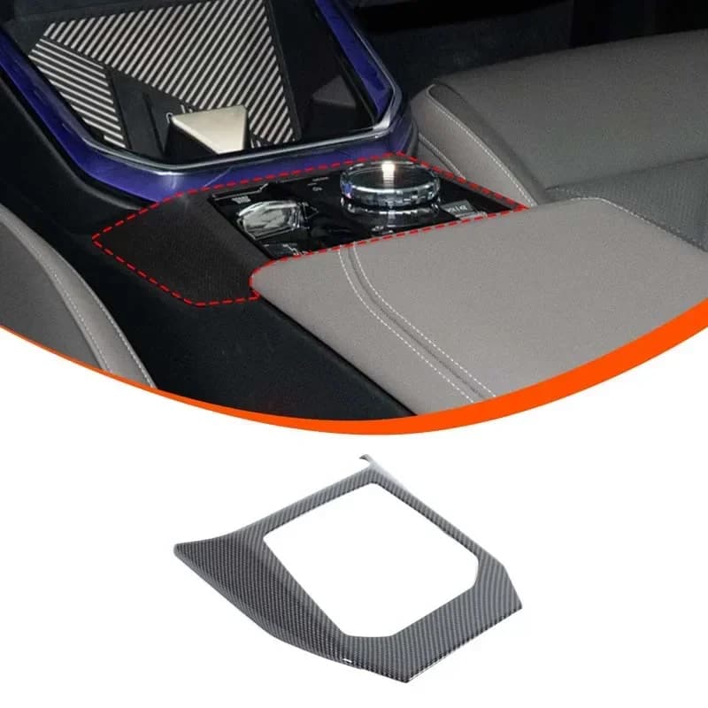 1Pcs ABS Carbon Fiber For BMW X3 G45 2025+ Car styling central control gear frame decoration sticker car interior accessories