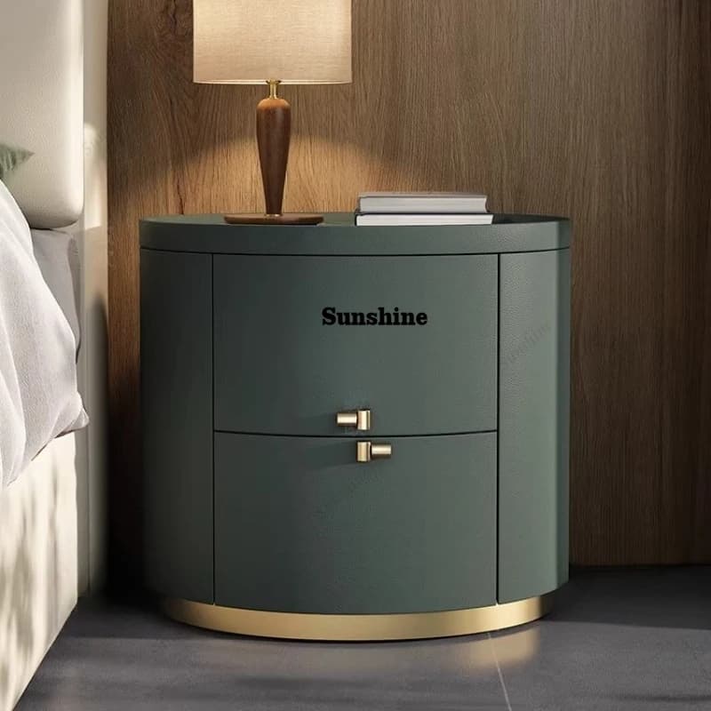 Solid wood bedside table, light luxury modern simple bedside table