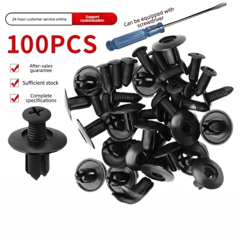 Universal Car Expansion Buckle Through-hole Rivet Fender Bumper Fixing Clip, Auto Parts