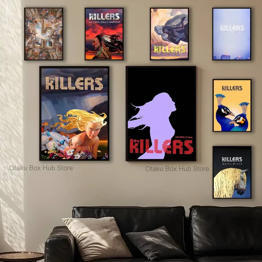 Band Of The K-Killers Poster Multi-Purpose Wall Art for Living Room Bedroom Office Hallway Bar Home Decor Gift