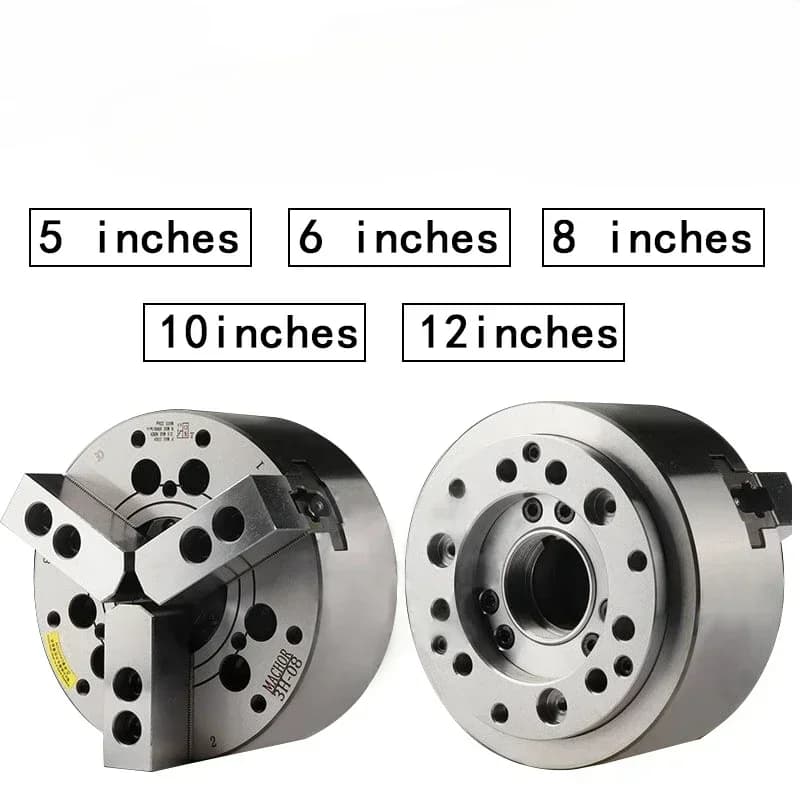 Good Quality Custom Lathe Machine Chuck Hydraulic High Speed Hollow Power Chuck For CNC Lathe Self-centering ChuckHot Sales Chea