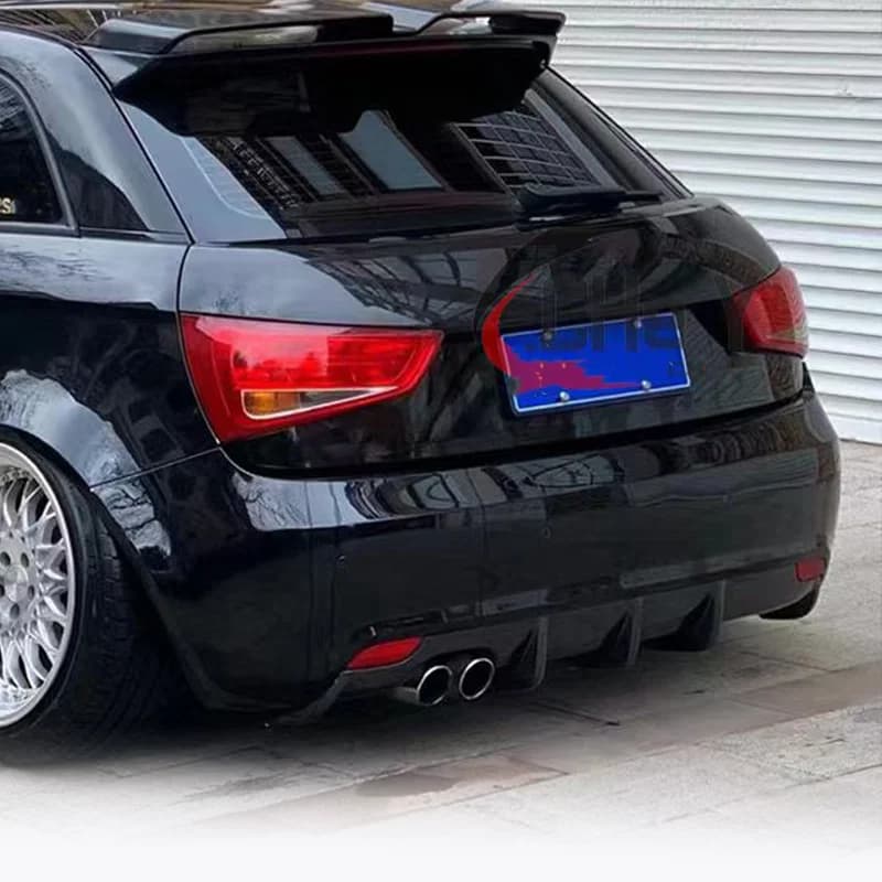 Used for 2010-2018 Audi A1 1.4T1.2T 100% carbon fiber spoiler car rear bumper diffuser