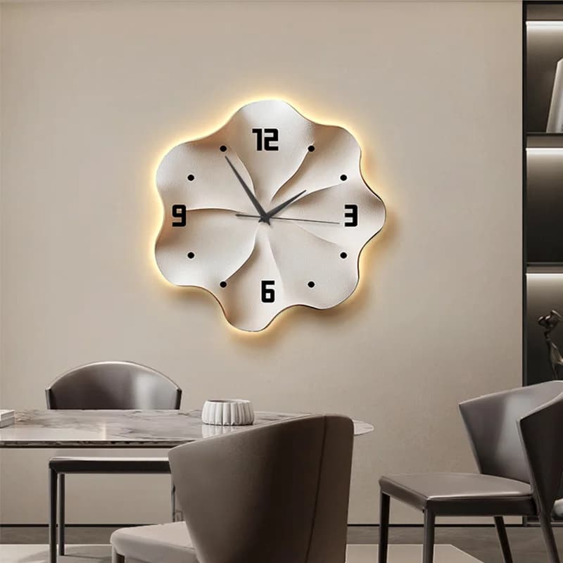 European Luxury Wall Clock 3D Living Room Mural Mute Clock Creative Wall Decoration Digital Quartz Clock Wall Watch Home Decor