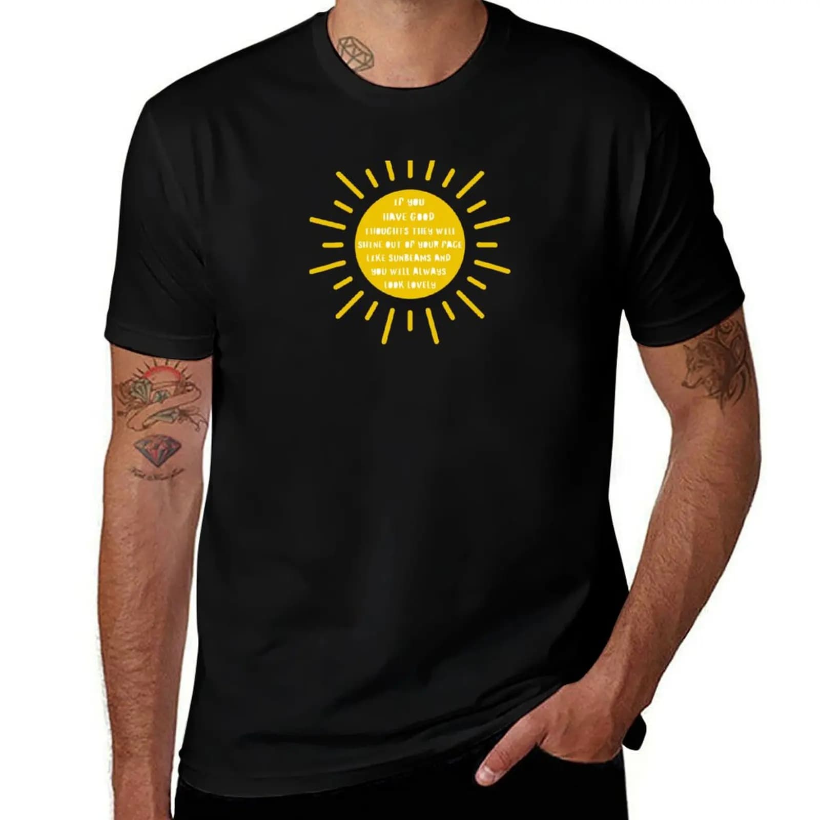The Twits If You Have Good Thoughts They Will Shine Out Of Your Face Like Sunbeams T-Shirt Big and Tall Solid Color T-Shirt